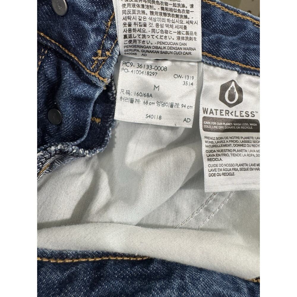 Levi's Women's Sz M Denim Bib Overalls Blue Jeans Straight Leg 30" Waist - Picture 9 of 10
